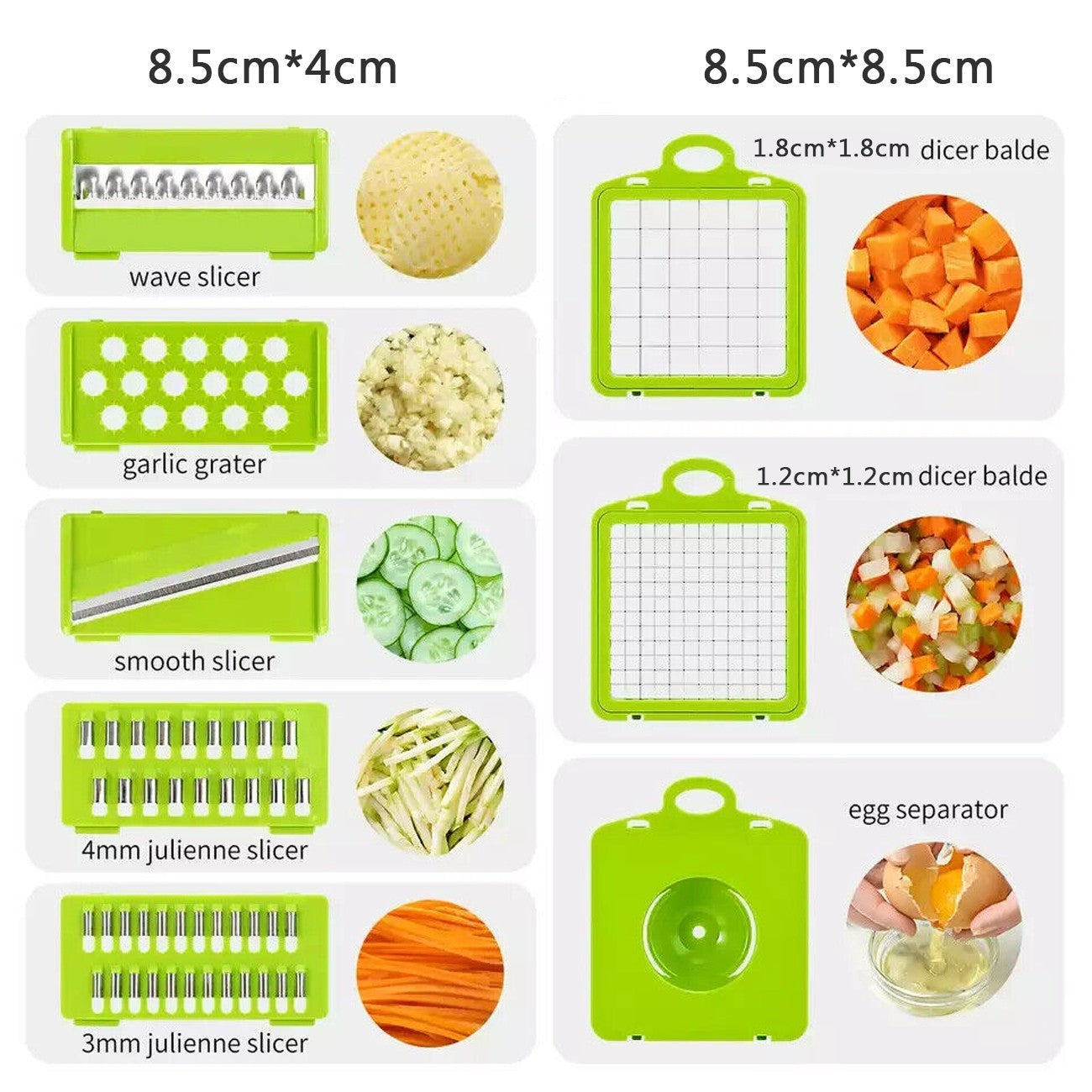 Nice Smart 15TLG Dicer Vegetable Slicer Shredder Manual Onion Chopper