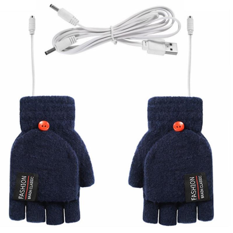 USB double-sided heating gloves