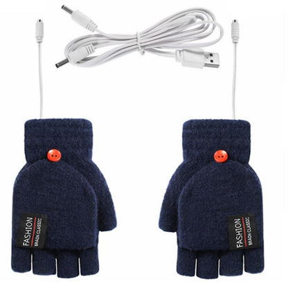 USB double-sided heating gloves