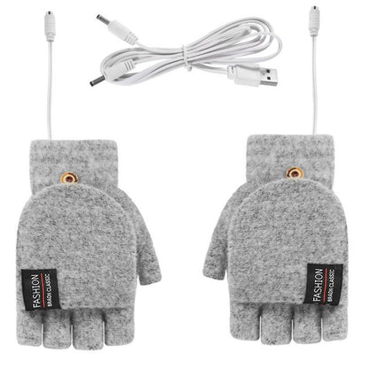 USB double-sided heating gloves