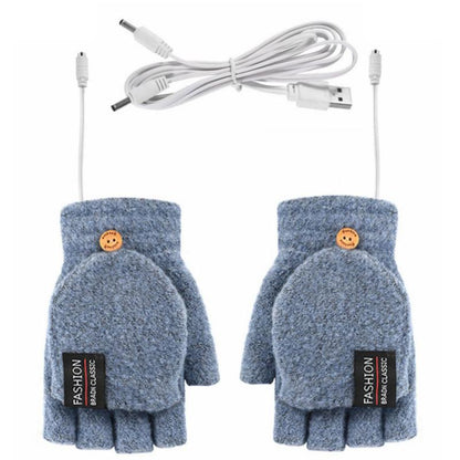 USB double-sided heating gloves