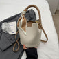 Fashionable Versatile Silk Scarf Tote Bucket Bag